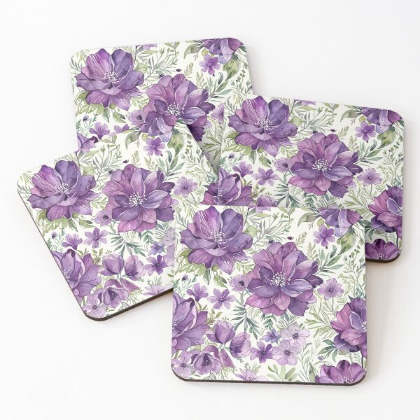 Item preview, Purple floral design designed and sold by CoolPixels.