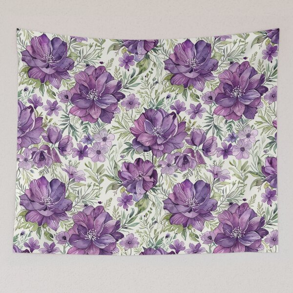 Item preview, Purple floral design designed and sold by CoolPixels.