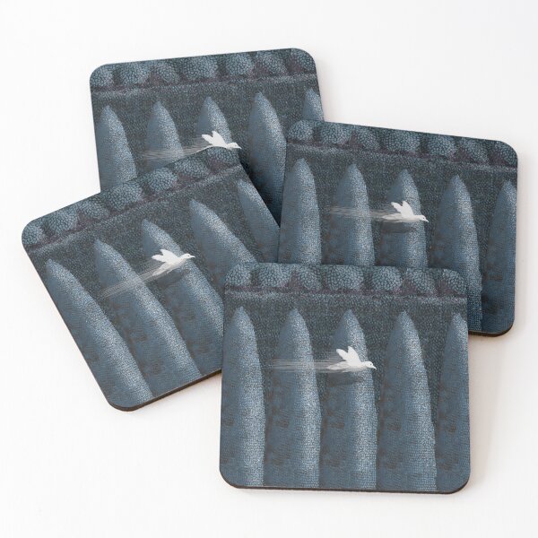 Item preview, Snow Crow Winter Hedge Trees designed and sold by Donnahuntriss.