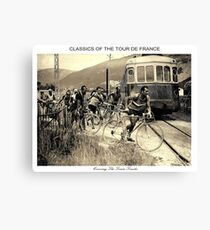 TOUR de FRANCE : Vintage 1937 Bike Racing Print Canvas Print