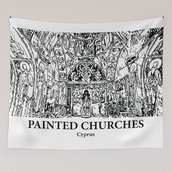 Item preview, Painted Churches - Cyprus designed and sold by Lakeric Cityscapes.
