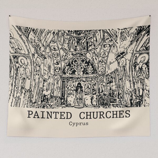 Item preview, Painted Churches - Cyprus designed and sold by Lakeric Cityscapes.