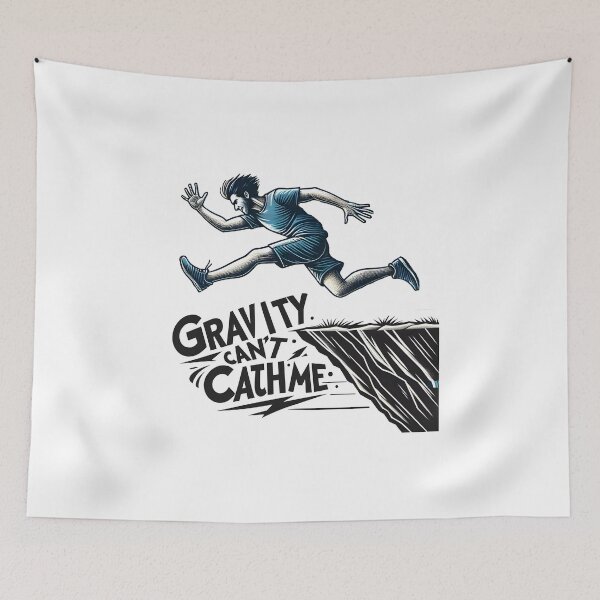 Item preview, Gravity Can't Catch Me Mountain Runner designed and sold by Be-Adventurous.