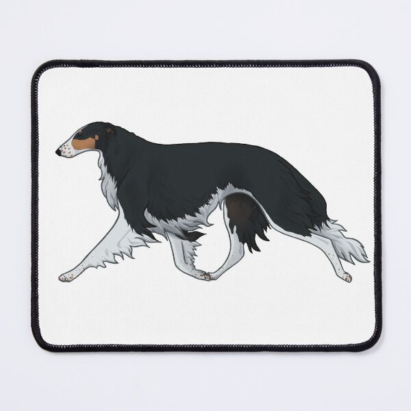 Item preview, Borzoi B, Black and tan  designed and sold by Spinyflowerart.