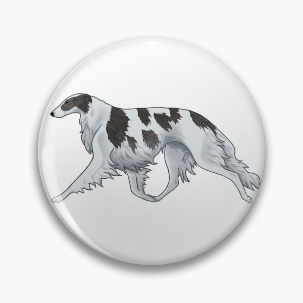 Item preview, Borzoi C, silver brindle designed and sold by Spinyflowerart.