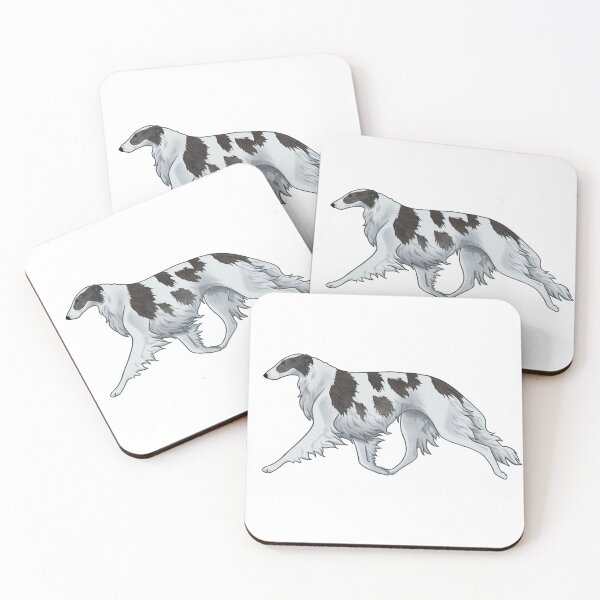 Item preview, Borzoi C, silver brindle designed and sold by Spinyflowerart.
