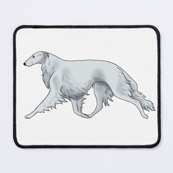 Item preview, Borzoi D, white designed and sold by Spinyflowerart.