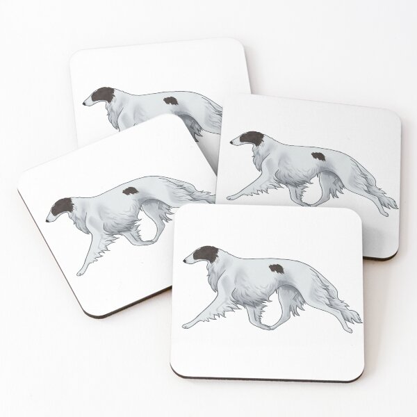 Item preview, Borzoi E, brindle and white designed and sold by Spinyflowerart.