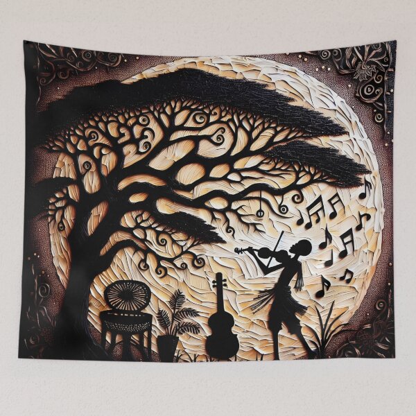 Item preview, The Nightime Musician, Tribal Art Style designed and sold by Shs-Kenya.
