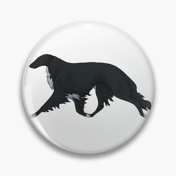 Item preview, Borzoi H, black designed and sold by Spinyflowerart.