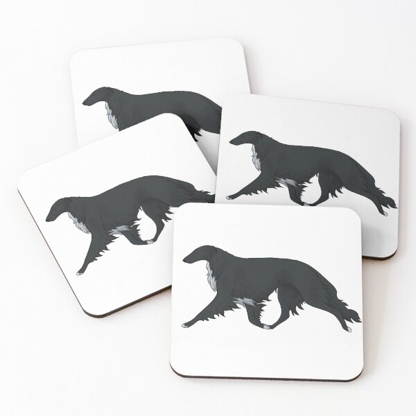 Item preview, Borzoi H, black designed and sold by Spinyflowerart.