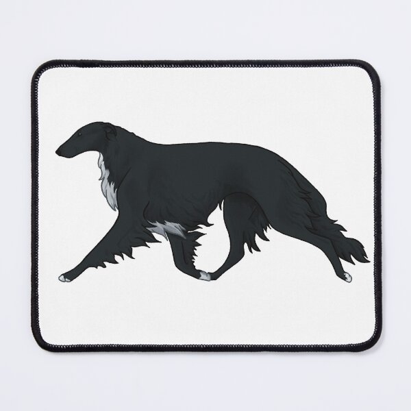 Item preview, Borzoi H, black designed and sold by Spinyflowerart.