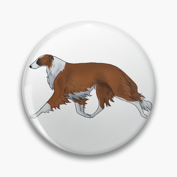 Item preview, Borzoi J, red designed and sold by Spinyflowerart.