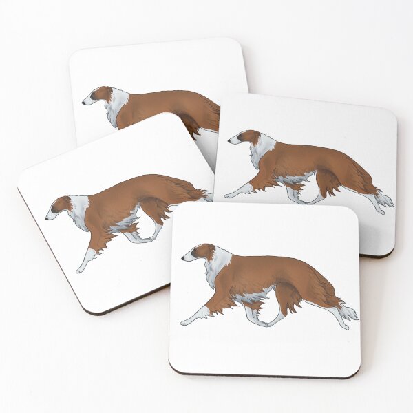 Item preview, Borzoi J, red designed and sold by Spinyflowerart.
