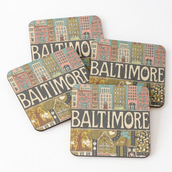 Item preview, Baltimore Whimsical City Life Abstract Vintage Zentangle Art designed and sold by Witty Shirts.