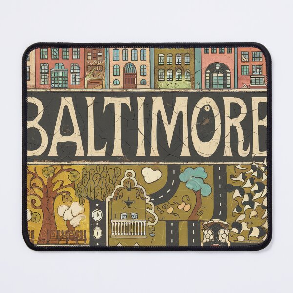 Item preview, Baltimore Whimsical City Life Abstract Vintage Zentangle Art designed and sold by Witty Shirts.