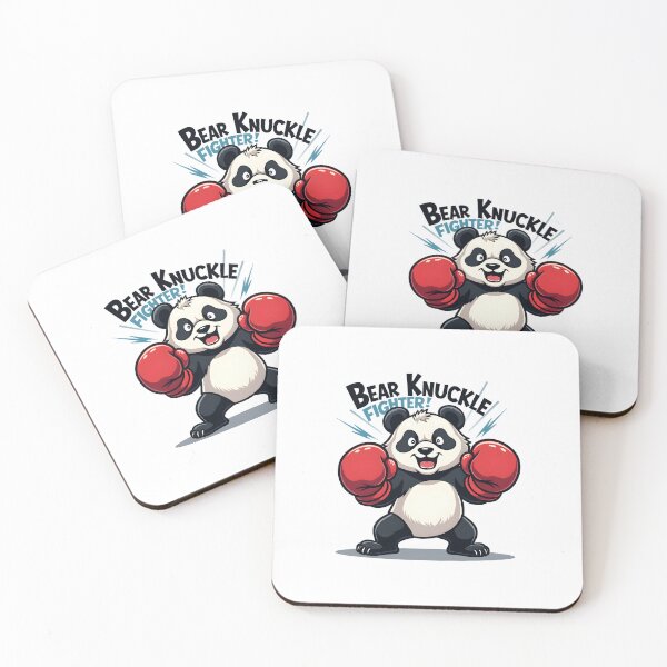 Item preview, A panda with boxing gloves: "Bear Knuckle Fighter" designed and sold by FoxyJags.