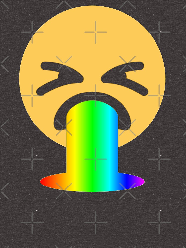 "rainbow puke emoji" Tshirt by gossiprag Redbubble