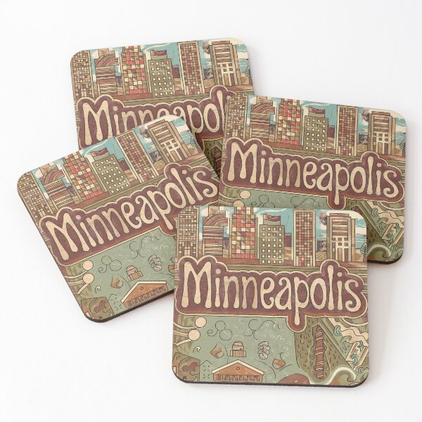 Item preview, Minneapolis Whimsical City Life Abstract Vintage Zentangle Art designed and sold by Witty Shirts.
