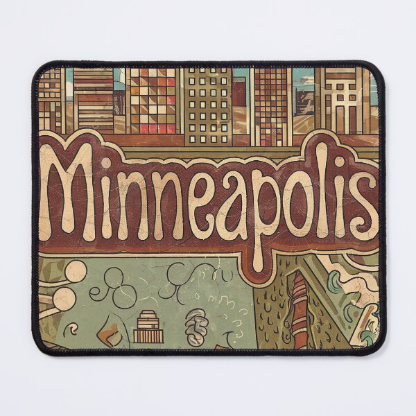 Item preview, Minneapolis Whimsical City Life Abstract Vintage Zentangle Art designed and sold by Witty Shirts.