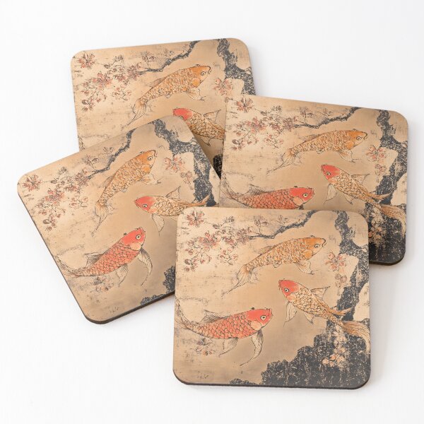 Item preview, Hanafuda Japanese Art Koi Fish Asian Aesthetic  designed and sold by RoguePixel.
