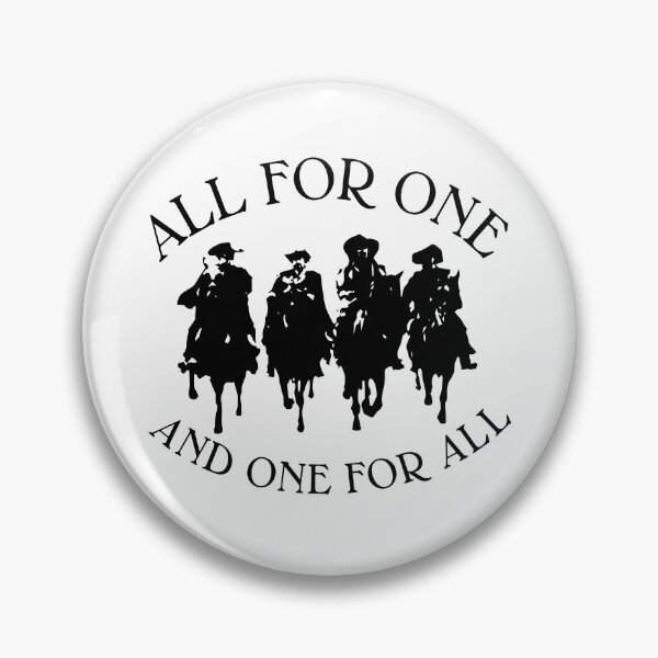 Item preview, ALL FOR ONE THREE MUSKETEERS DUMAS designed and sold by Madjack Tees Kiwi SuperStore.