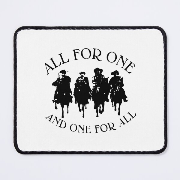 Item preview, ALL FOR ONE THREE MUSKETEERS DUMAS designed and sold by Madjack Tees Kiwi SuperStore.