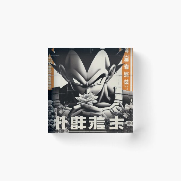 Artikelvorschau, Grotesker Vegeta: Saiyajin-Prinz in Schwarz und Weiß entworfen und verkauft von benja-08.