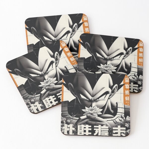 Item preview, Vegeta Grotesco: Príncipe Saiyajin en Blanco y Negro designed and sold by benja-08.