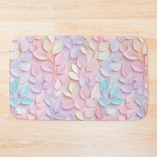 Item preview, Beautiful pastel leaves create seamless pattern, showcasing delicate shapes and soft colors. This design evokes sense of tranquility and elegance, perfect for various applications designed and sold by Lucky-jl.