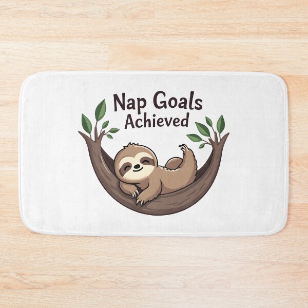 Item preview, Nap Goals Achieved Sloth Design designed and sold by FoxyJags.