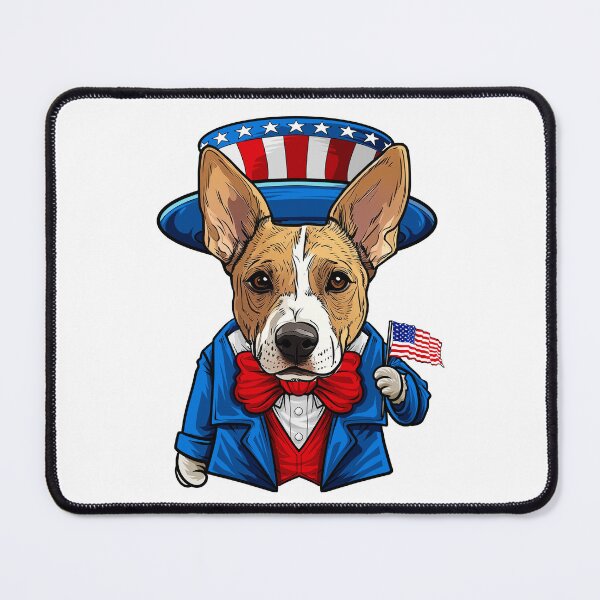 Item preview, Funny 4th of July Basenji  Dog designed and sold by whyitsme.