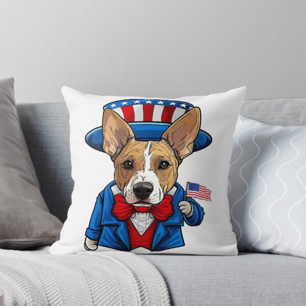 Item preview, Funny 4th of July Basenji  Dog designed and sold by whyitsme.