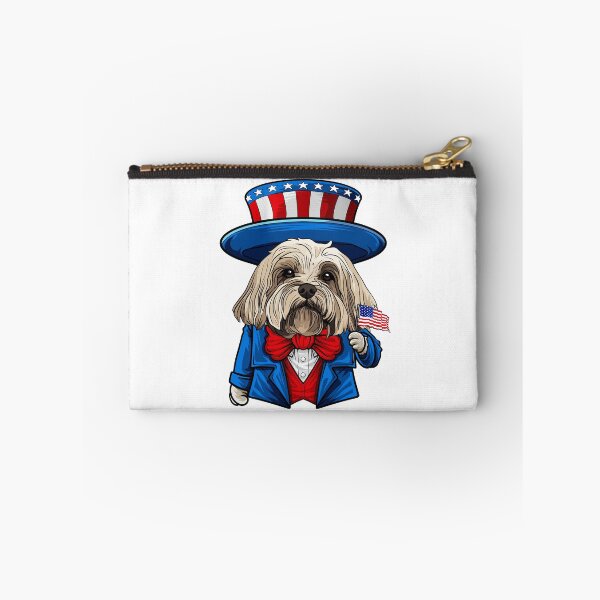 Item preview, Funny 4th of July Lhasa Apso Dog designed and sold by whyitsme.