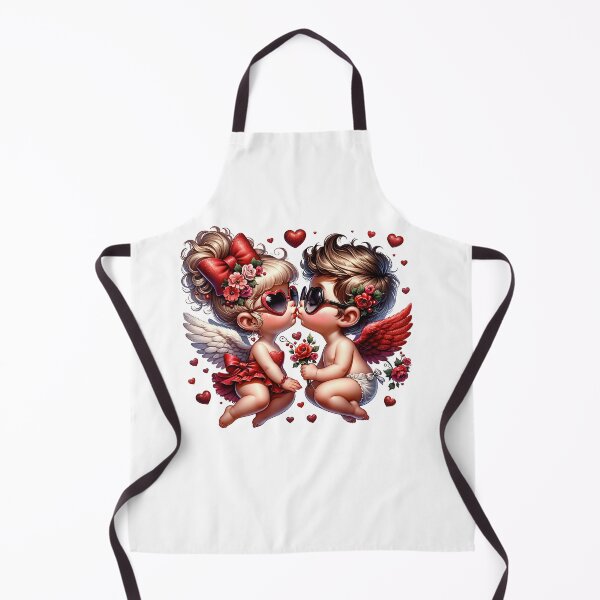 Item preview, Valentine Day sticker with Adorable Cupids in Love designed and sold by EbyArts.