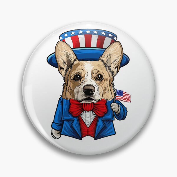 Item preview, Funny 4th of July Pembroke Welsh Corgi Dog designed and sold by whyitsme.