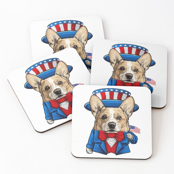 Item preview, Funny 4th of July Pembroke Welsh Corgi Dog designed and sold by whyitsme.