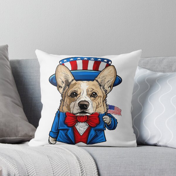 Item preview, Funny 4th of July Pembroke Welsh Corgi Dog designed and sold by whyitsme.