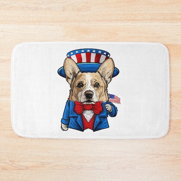 Item preview, Funny 4th of July Pembroke Welsh Corgi Dog designed and sold by whyitsme.
