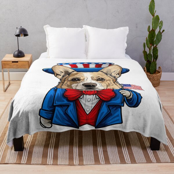 Item preview, Funny 4th of July Pembroke Welsh Corgi Dog designed and sold by whyitsme.