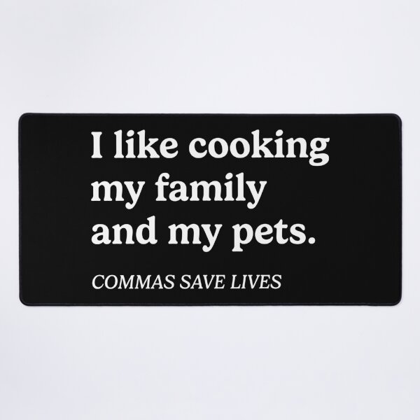 Item preview, Commas Save Lives Funny English designed and sold by WhistleCloset.