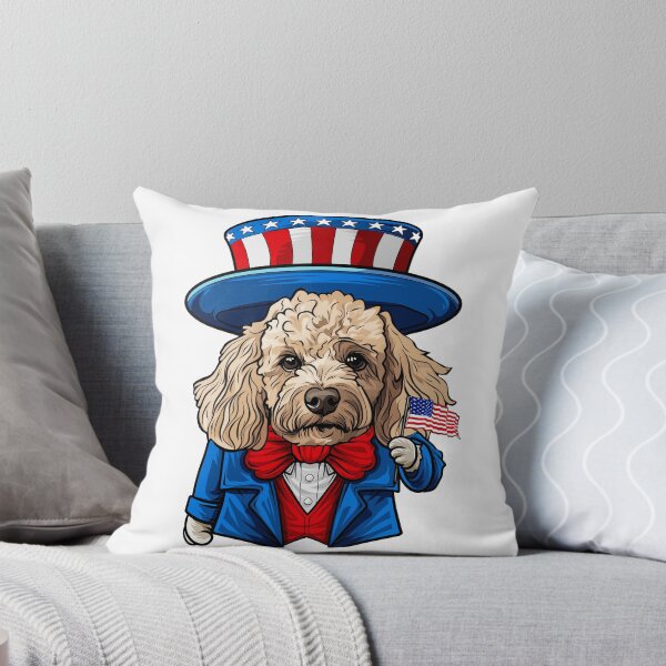 Item preview, Funny 4th of July Poodle Dog designed and sold by whyitsme.