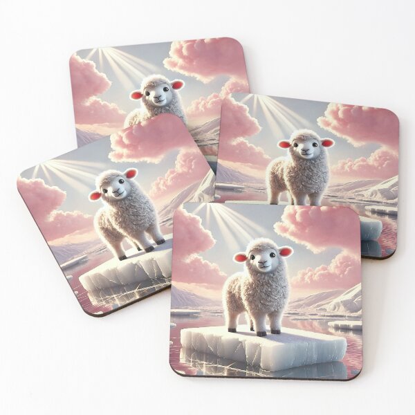 Item preview, Sheep on Ice Floe designed and sold by MyArtworkStudio.