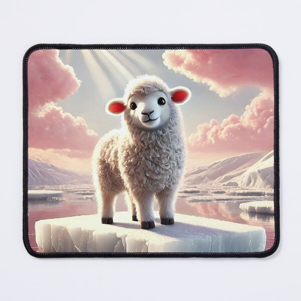 Item preview, Sheep on Ice Floe designed and sold by MyArtworkStudio.