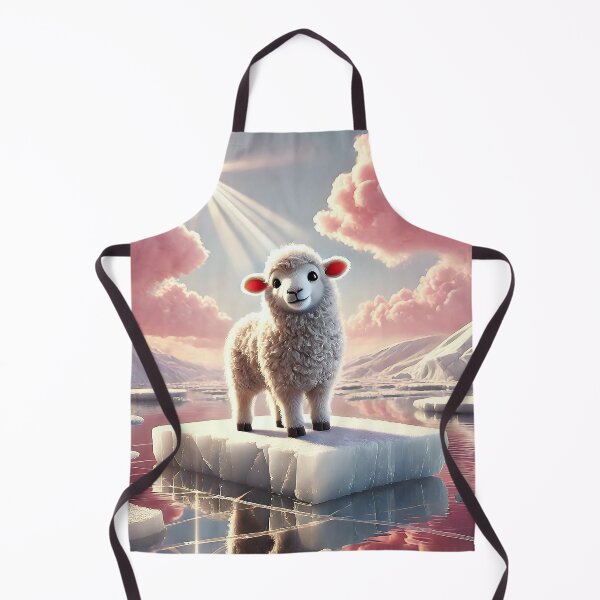 Item preview, Sheep on Ice Floe designed and sold by MyArtworkStudio.