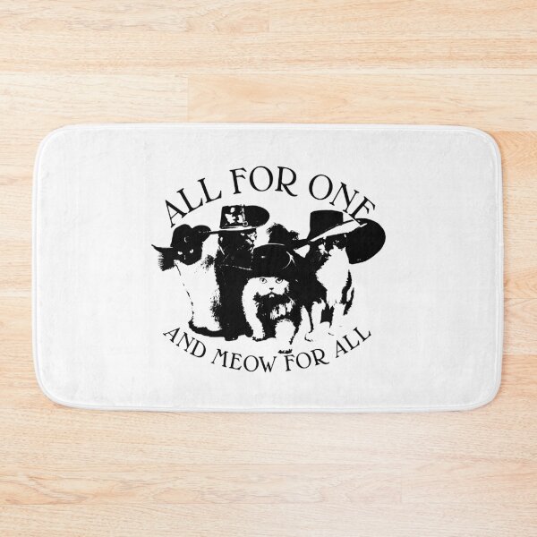 Item preview, ALL FOR ONE THREE MUSKETEERS DUMAS CATS designed and sold by Madjack Tees Kiwi SuperStore.