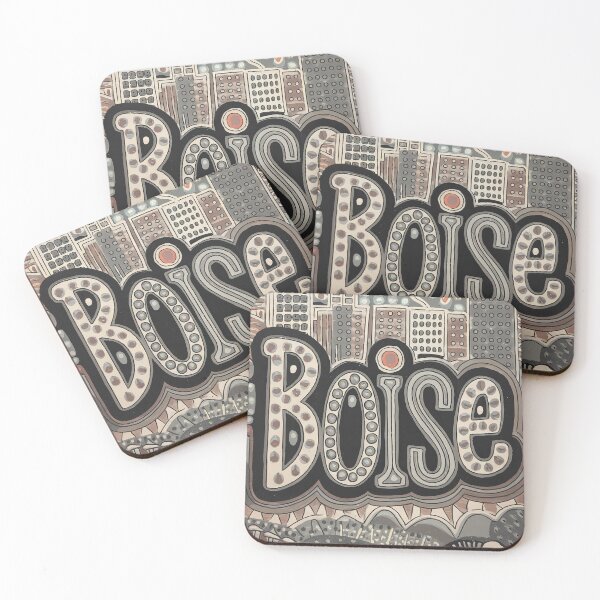 Item preview, Boise City Whimsical City Life Abstract Vintage Zentangle Art designed and sold by Witty Shirts.