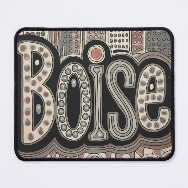 Item preview, Boise City Whimsical City Life Abstract Vintage Zentangle Art designed and sold by Witty Shirts.