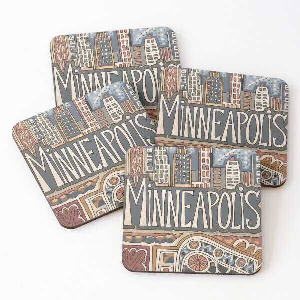Item preview, Minneapolis Whimsical City Life Abstract Vintage Zentangle Art designed and sold by Witty Shirts.