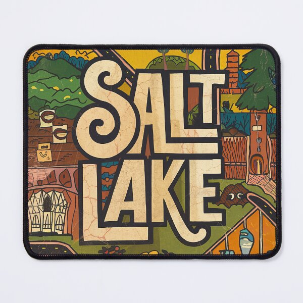 Item preview, Salt Lake City Whimsical City Life Abstract Vintage Zentangle Art designed and sold by Witty Shirts.